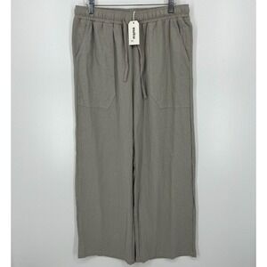 Ouku Pants Men's Size L Gray Cotton Straight Leg 100% Cotton‎ Relaxed New NWT
